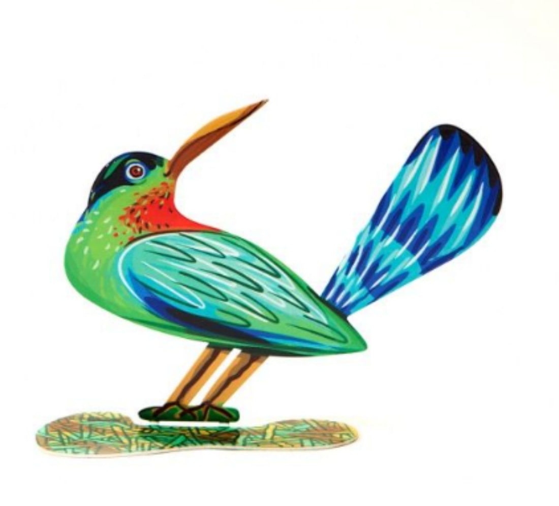 David Gerstein- Free Standing Sculpture "Winning Bird": Artist: David Gerstein. Medium: Free Standing Sculpture. Title: Winning Bird. Size: 6.5" x 8.6". Signature: Signed by the artist. Certificate of Authenticity: Is included. Additional: This piece is
