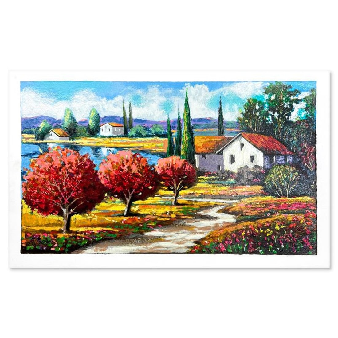 Mark Braver, Limited Edition Serigraph, Hand Signed and Numbered with Letter of Authenticity.: This is a limited edition serigraph on paper by Mark Braver. The piece comes hand signed by the artist, numbered, and with a letter of authenticity. Measures approximately 10" x 17.5". Reference#: 899