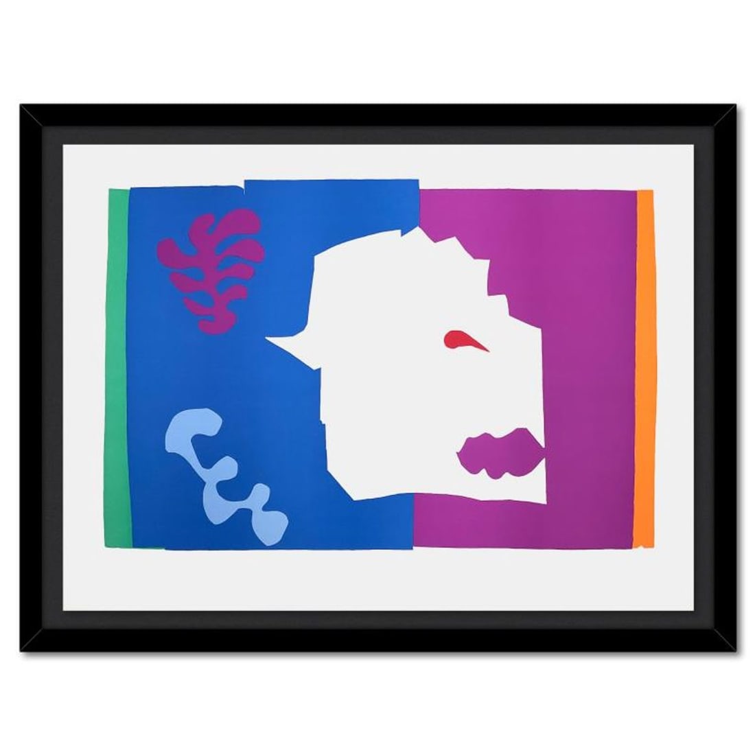 Henri Matisse 1869-1954 (After), "Le Loup (The Wolf)" Framed Limited Edition Lithograph with: Le Loup (The Wolf) is a limited edition lithograph by Henri Matisse (1869-1954). This piece comes from an edition of 200 authorized by the Matisse Estate; the edition number is not on the piece itself