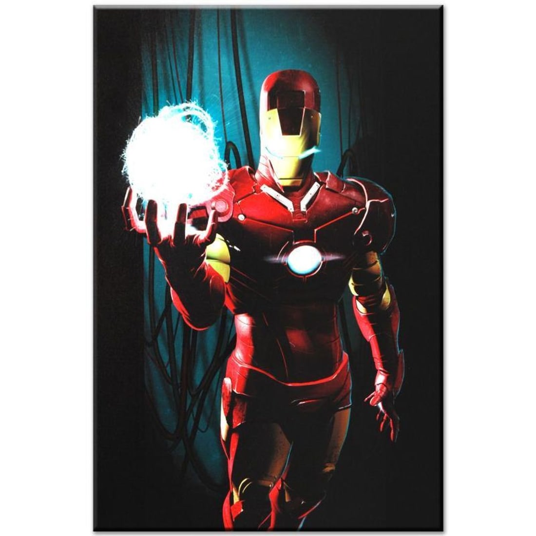 Marvel Comics "Ultimate Comics Ultimates #3" Numbered Limited Edition Giclee on Canvas by Kaare: A piece of comic book history, this limited edition, from original art by Kaare Andrews, depicts an epic Iron Man. Kaare Andrews is a Canadian comic book writer and artist and filmmaker known for his 