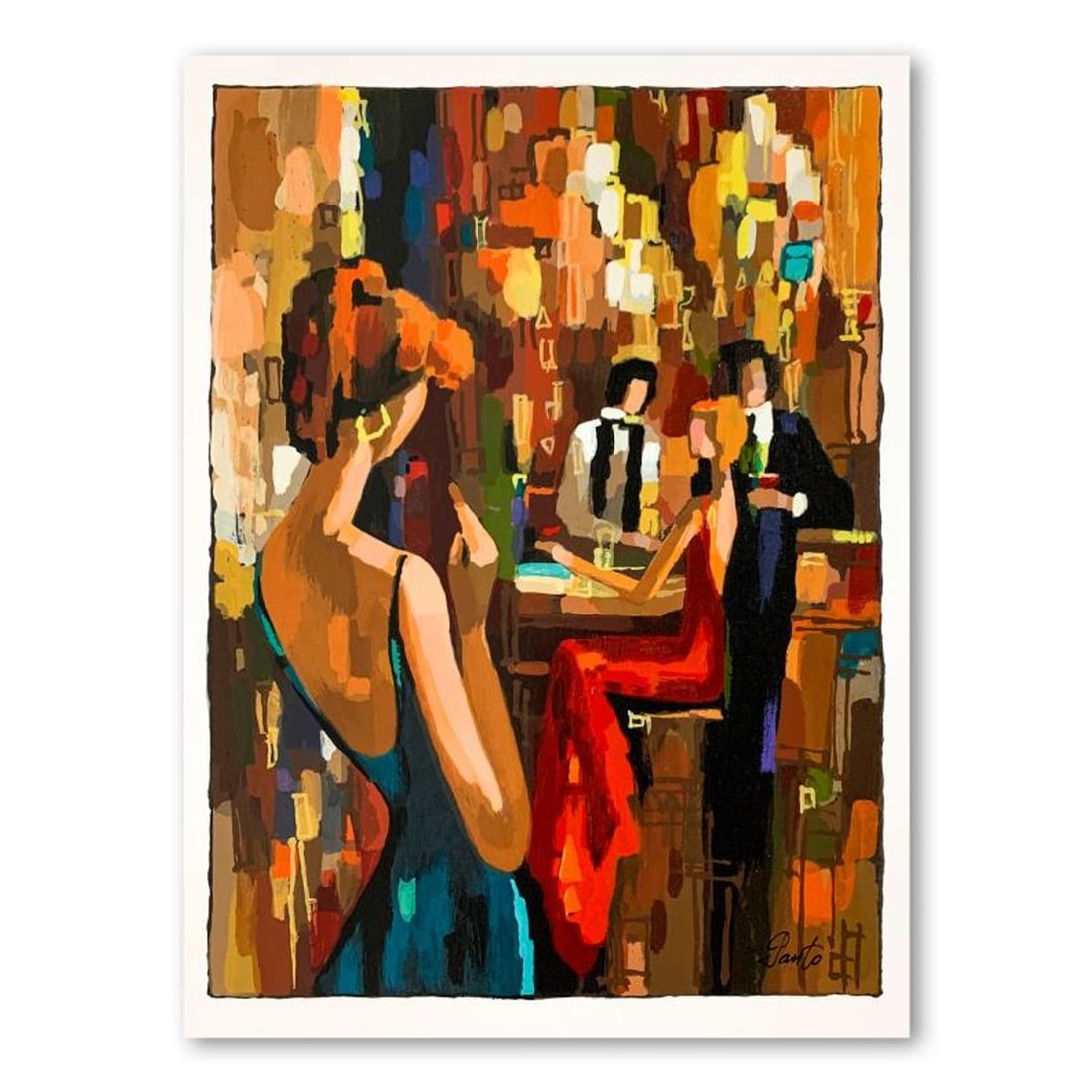 Nelly Panto, "Late Romance" Hand Signed Limited Edition Serigraph on Paper with Letter of: Late Romance is a limited edition serigraph on paper by Nelly Panto that is numbered, hand signed and accompanied by a letter of authenticity. Measures approximately 15" x 10.5" (image). Reference#: 9