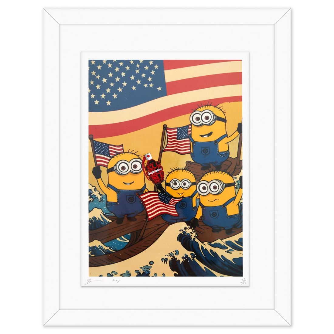Death NYC- Fine art Print: Artist: Death NYC. Medium: Fine art Print. Size: 18" x 12". Measures approx. 24" x 19" (framed). Signature: Hand signed and numbered. Certificate of Authenticity: Is included. Reference#: 49211.