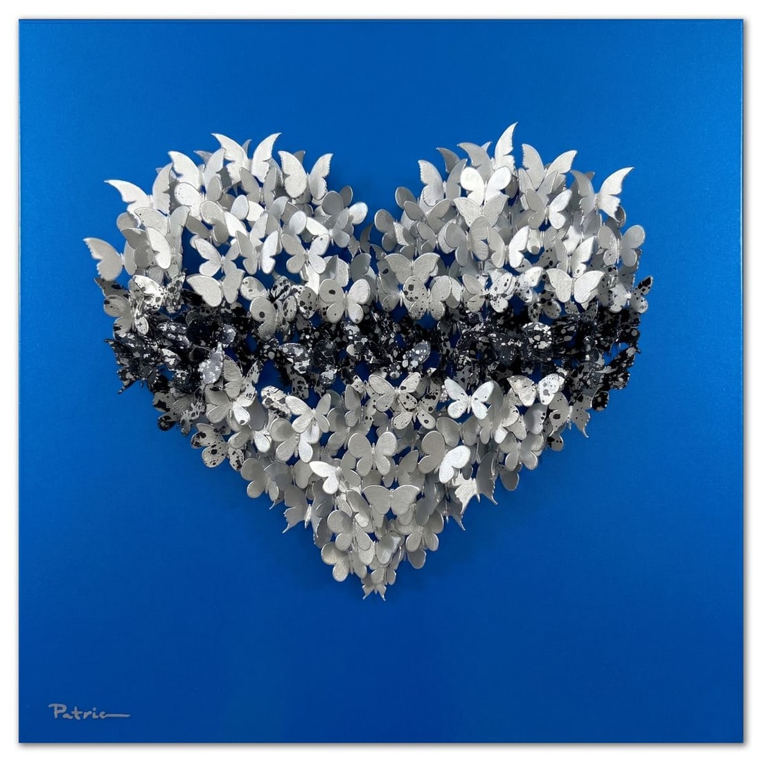 Patricia Govezensky- Original 3D Metal Art on Wood "Heart": Artist: Patricia Govezensky. Medium: Original 3D Metal Art on Wood. Title: Heart. Size: 20" x 20". Signature: Hand Signed. Certificate of Authenticity: Is included. Reference#: 63530.