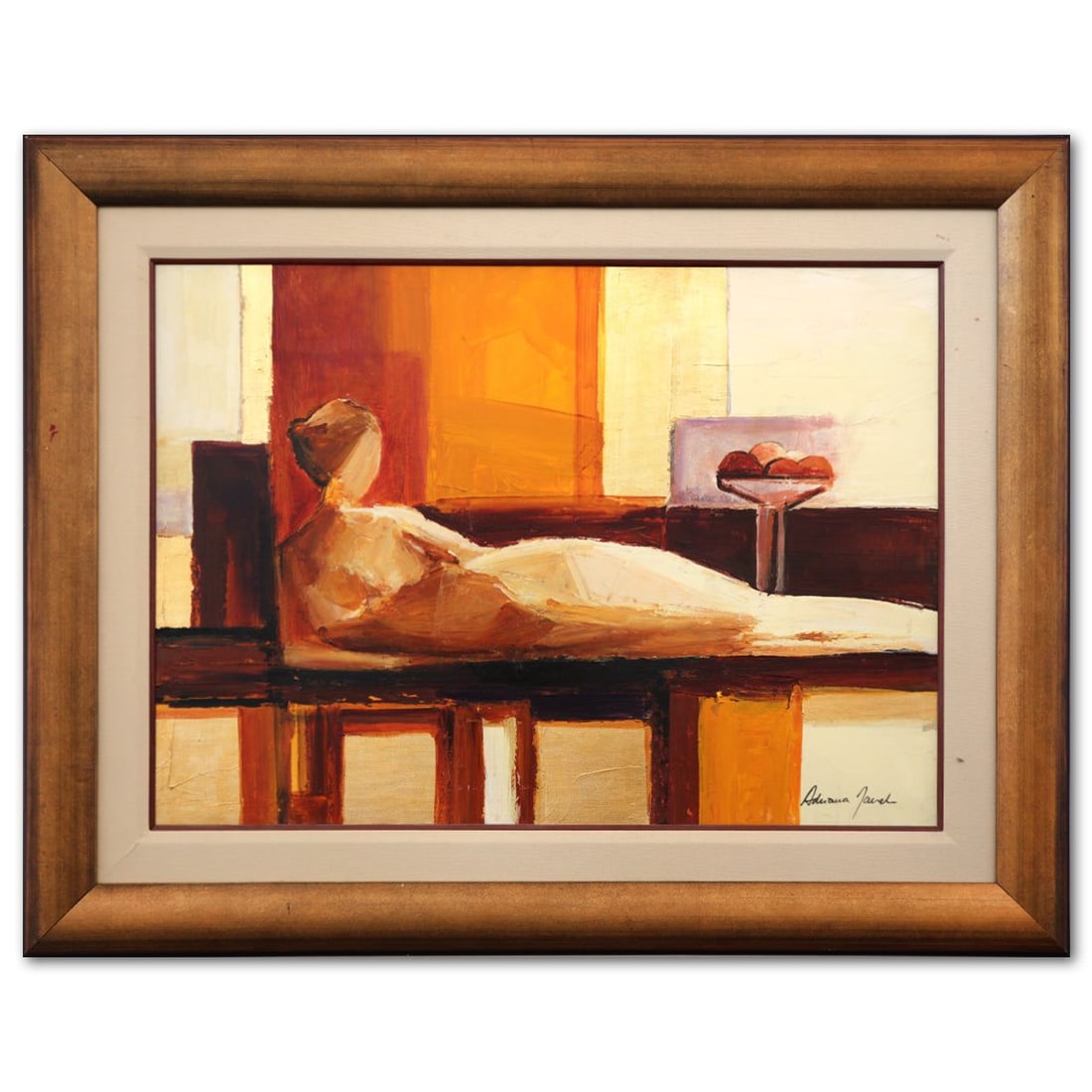 Adriana Naveh- Original Oil on Canvas "Peaceful Day": Artist: Adriana Naveh. Medium: Original Oil on Canvas. Title: Peaceful Day. Size: 24" x 36". Measures approx. 36" x 46" (framed). Signature: Hand Signed. Additional: Year: 2007. Reference#: 74560.