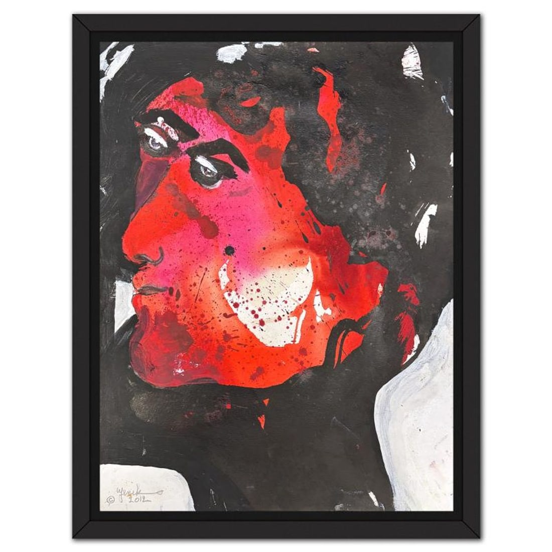 Jenik Cook, Framed Hand Signed Original Painting with Letter of Authenticity.: This is an original acrylic painting on paper by Jenik Cook. Hand signed by the artist, it includes Letter of Authenticity. This piece comes from the artist's personal collection. Measures approximate