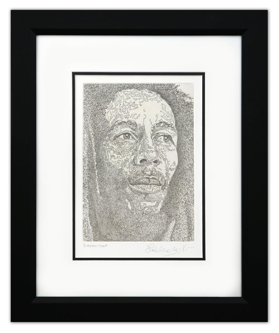 Guillaume Azoulay- Original Etching: Artist: Guillaume Azoulay. Medium: Original Etching. Size: 14" x 10". Measures approx. 20" x 19" (framed). Signature: Hand Signed and Numbered by the artist. Certificate of Authenticity: Is included. 