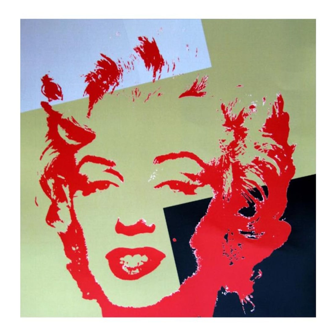 Andy Warhol "Golden Marilyn 11.44" Limited Edition Silk Screen Print from Sunday B Morning.: Golden Marilyn 11.44 is a limited edition silk screen print on museum board from Sunday B Morning featuring the works of Andy Warhol. The piece is stamped in blue on the back with "Published by Sunday