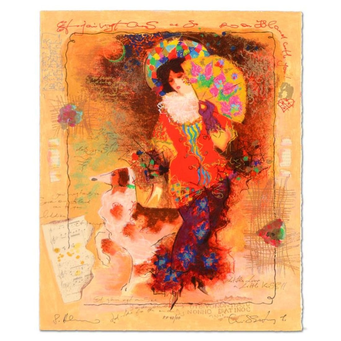 Alexander Galtchansky (1959-2008) & Tanya Wissotzky (1959-2006), Limited Edition Serigraph, Numbered: This is a limited edition serigraph on deckle edge paper, numbered and hand signed by Alexander Galtchansky (1959-2008) and Tanya Wissotzky (1959-2006). Includes Certificate of Authenticity. Measures