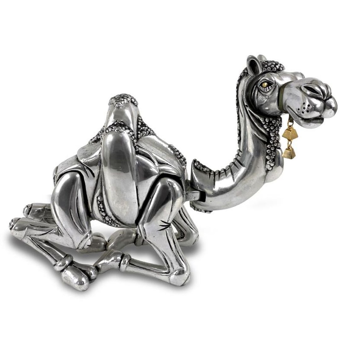 Frank Meisler (1929-2018), Limited Edition Metal Camel Sculpture, Numbered 239/730 and Signed with: This is a limited edition metal camel sculpture by Frank Meisler (1929-2018), numbered 239/730 and bears the etched signature of the artist. Includes Letter of Authenticity. The sculpture is kinetic: 