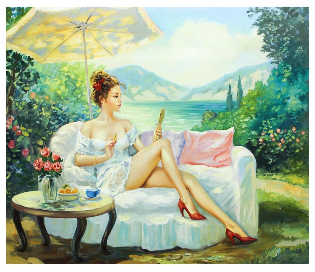Taras Sidan- Original Giclee on Canvas "Benita": Artist: Taras Sidan. Medium: Original Giclee on Canvas. Title: Benita. Size: 24" x 30". Signature: Hand Signed and Numbered by the Artist. Certificate of Authenticity: From the publisher. Reference#: 