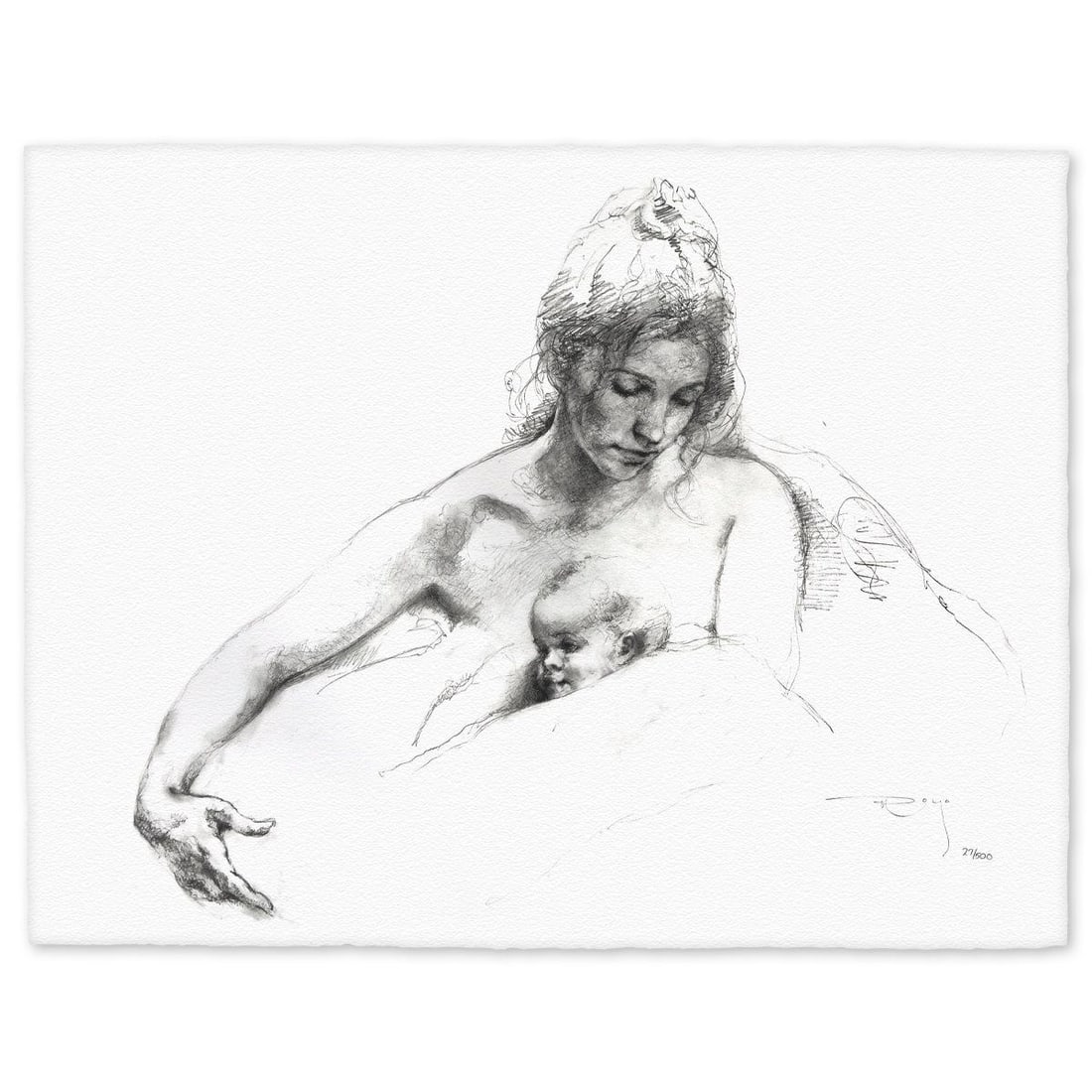 Royo- Serigraph "Delicadeza": Artist: Royo. Medium: Serigraph. Title: Delicadeza. Size: 21" x 27". Signature: Hand signed and numbered. Reference#: 74817.
