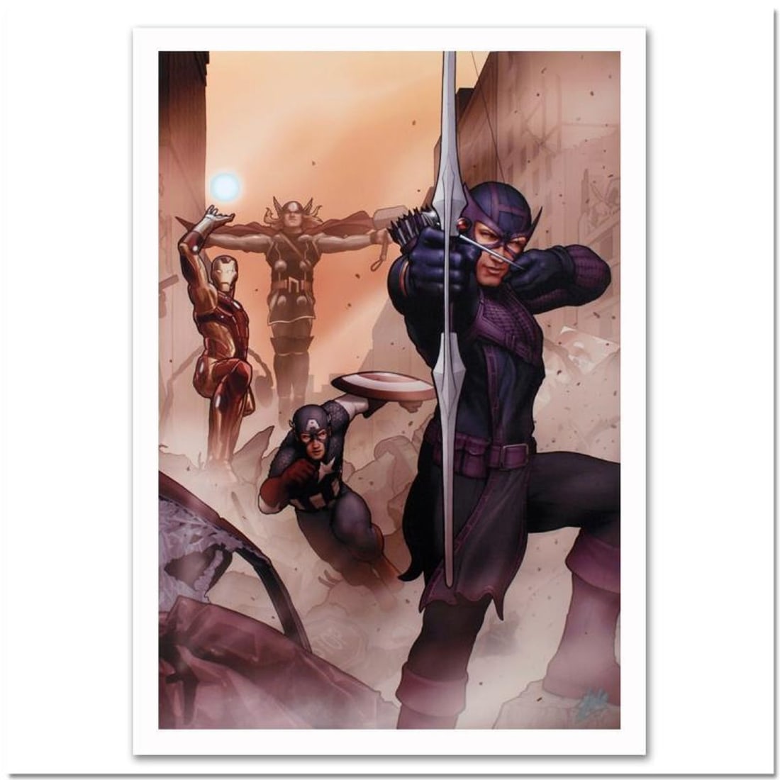 Stan Lee Signed, Marvel Comics "Avengers: Solo #1" Limited Edition Canvas, Numbered 3/99 with: Avengers: Solo #1 is a limited edition giclee on canvas with art by John Tyler Christopher. Officially licensed by Marvel, this piece is numbered 3/99 and hand signed by creative legend Stan Lee (1922