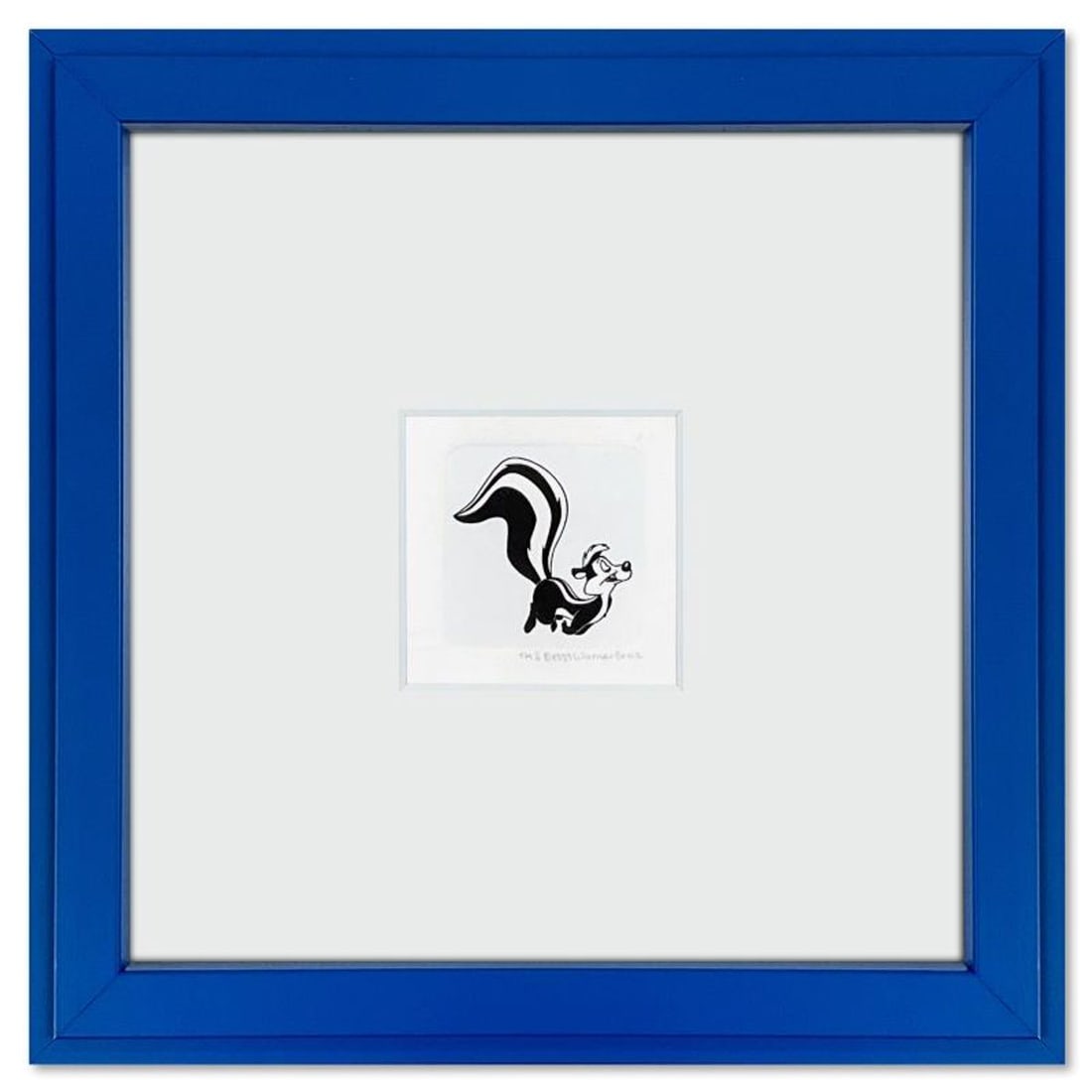 Pepe le Pew Framed Limited Edition Etching with Hand Tinted Color from Warner Bros., Numbered with (1 of 1)