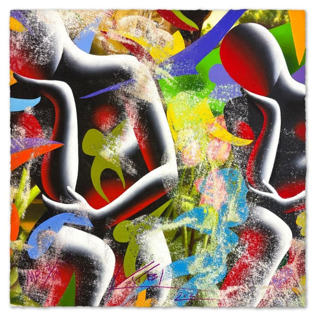 Mark Kostabi, "Transcendent Desire" Limited Edition, MP Numbered 9/15 and Hand Signed with Letter of: Transcendent Desire is a limited edition giclee on paper by Mark Kostabi, MP numbered 9/15 and hand signed by the artist. Includes Letter of Authenticity. Measures approx. 20.5" x 20" (image).