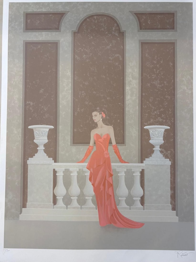 Ane Retivat- Limited Edition Lithograph on paper: Artist: Ane Retivat. Medium: Limited Edition Lithograph on paper. Size: 30" x 40". Signature: Signed and numbered. Reference#: 86437.