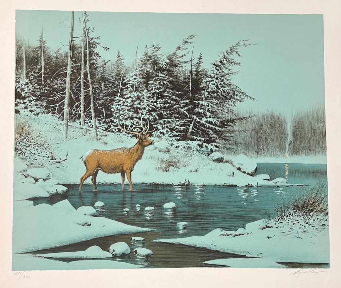 Wayne Cooper- Lithograph on paper: Artist: Wayne Cooper. Medium: Lithograph on paper. Size: 24" x 30". Signature: Signed and numbered. Reference#: 86441.