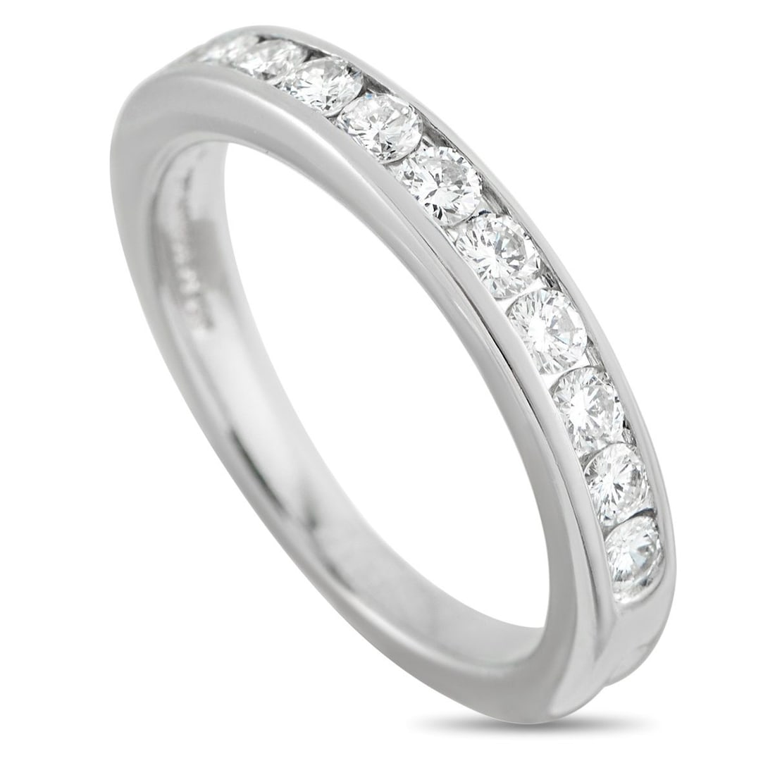 TIFFANY & CO. PLATINUM 0.44CT DIAMOND BAND RING (1 of 4)
