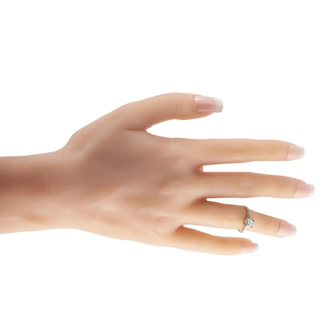 PLATINUM 1.21CT DIAMOND RING - 3