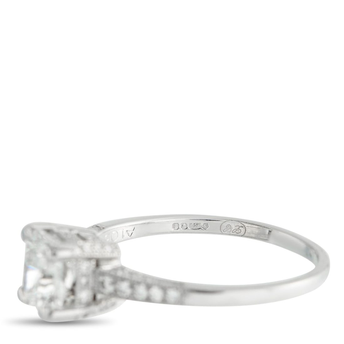 PLATINUM 1.21CT DIAMOND RING - 4