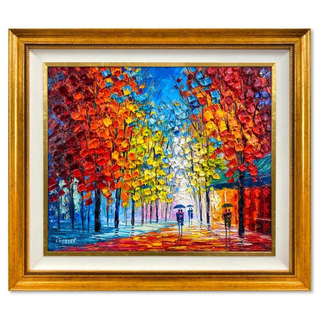 Slava Ilyayev, Framed Original Oil Painting on Canvas, Hand Signed with Letter of Authenticity.: This is an original oil painting on canvas by Slava Ilyayev, hand signed by the artist. This piece comes custom framed. Includes Letter of Authenticity. Measures approx. 26.5" x 30.5" (frame), 19.5" x