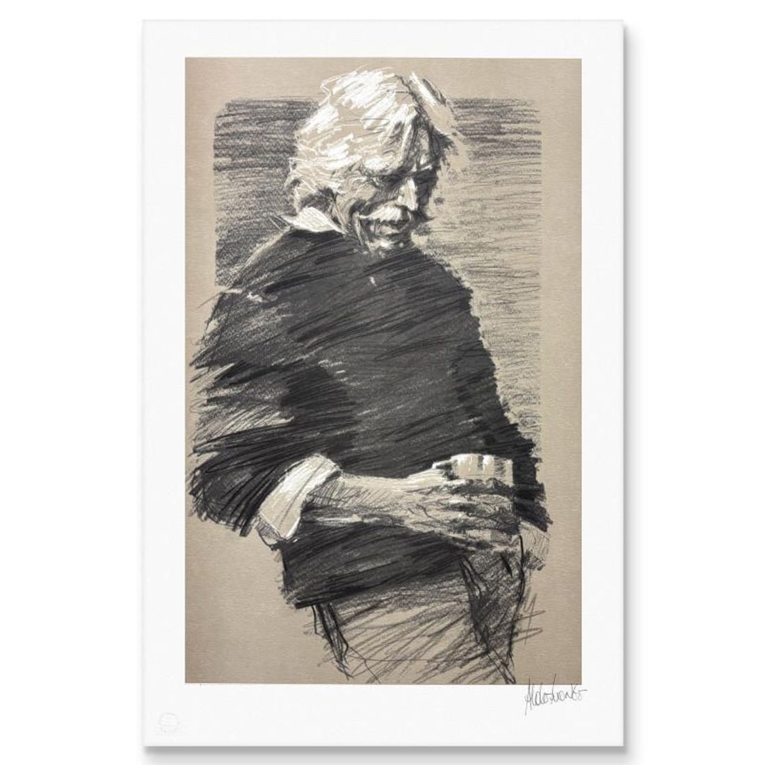 Aldo Luongo, "The Work Goes On" Limited Edition Lithograph, Numbered and Hand Signed with (1 of 2)