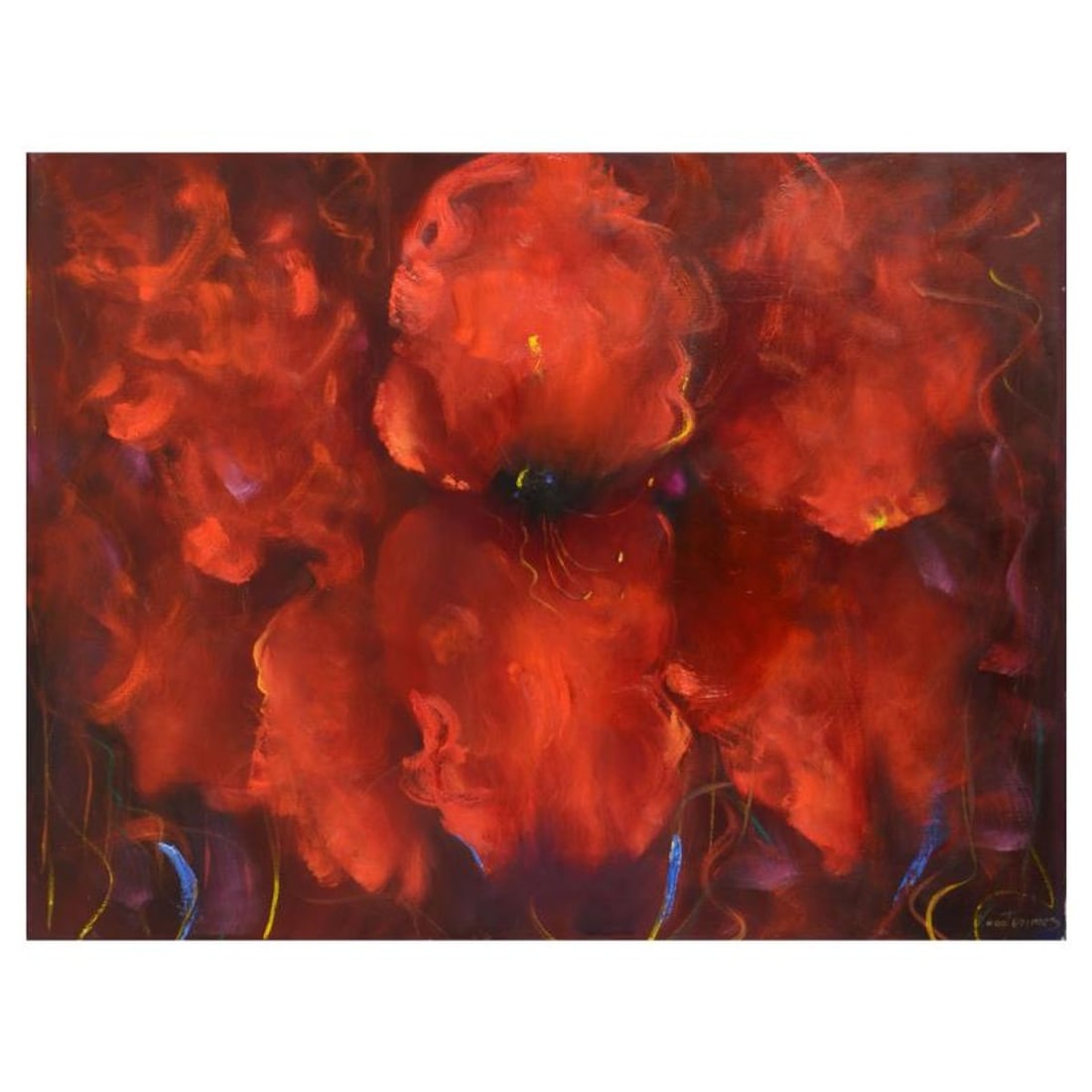 Victoria Montesinos, Original Oil Painting on Canvas (46" x 36"), Hand Signed with Letter of: This is an original oil painting on canvas by Victoria Montesinos, hand signed by the artist. This piece comes with Letter of Authenticity. Measures approx. 46" x 36" (image).