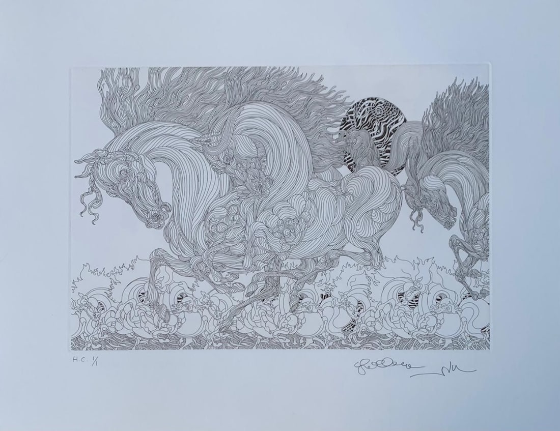 Guillaume Azoulay- Limited edition vintage etching on paper (1 of 1)
