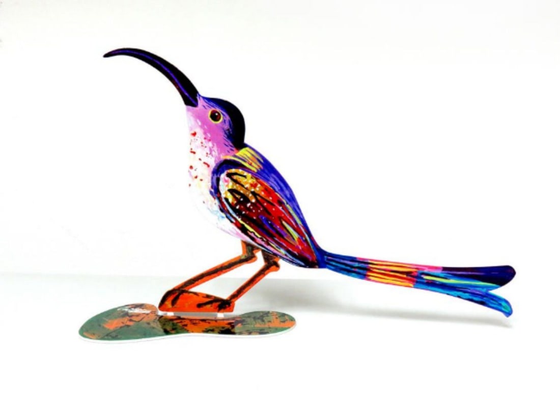 David Gerstein- Free Standing Sculpture "Curious Bird": Artist: David Gerstein. Medium: Free Standing Sculpture. Title: Curious Bird. Size: 8.1" x 12.4". Signature: Signed by the artist. Certificate of Authenticity: Is included. Additional: This piece is f
