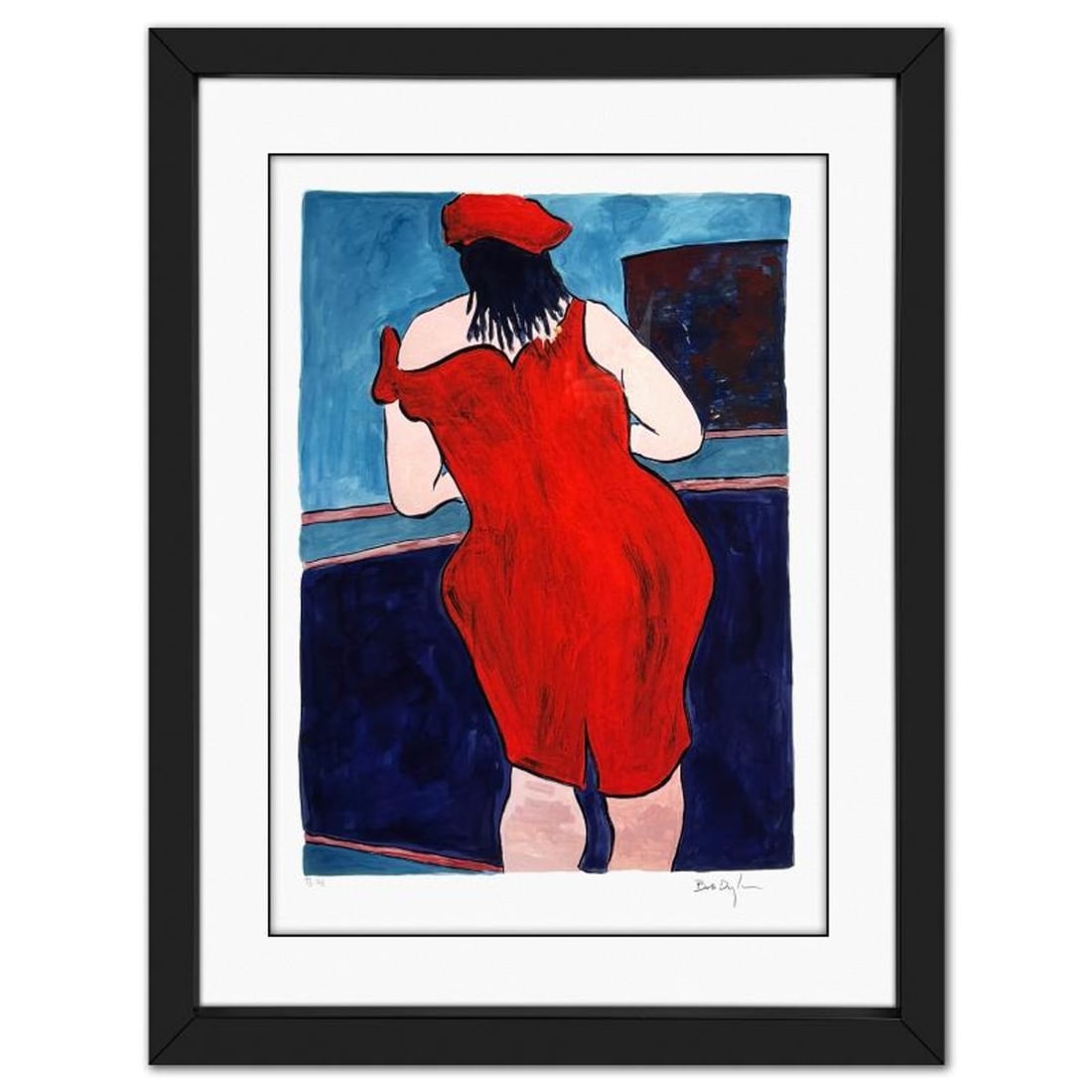 Bob Dylan, "Red Lion Pub" Framed Limited Edition, TP Numbered 2/2 and Hand Signed with Letter of: Red Lion Pub is a limited edition giclee on paper by Bob Dylan, TP numbered 2/2 and hand signed by the artist. This piece comes custom framed. Includes Letter of Authenticity. Measures approx. 31.5" x
