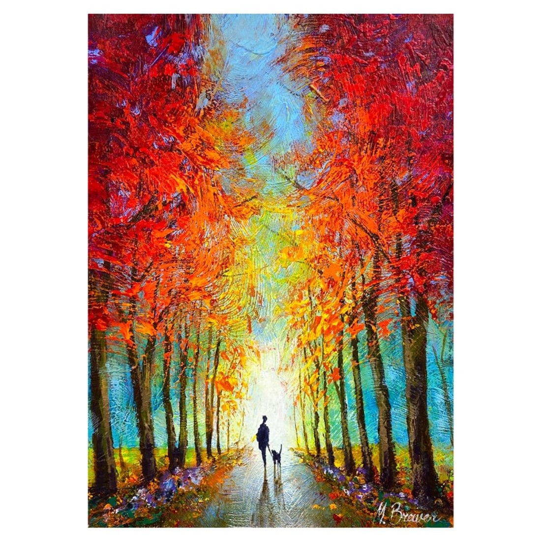Mark Braver, Original Acrylic Painting on Canvas, Hand Signed with Letter of Authenticity.: This is an original acrylic painting on canvas by Mark Braver, hand signed by the artist. Includes Letter of Authenticity. Measures approx. 16" x 12" (image).