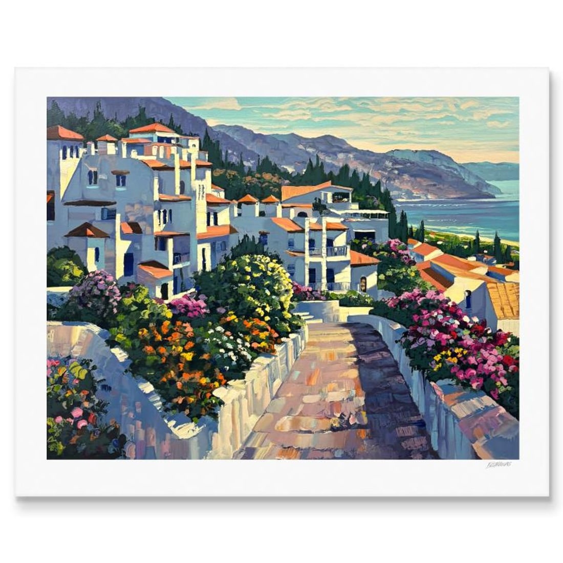Howard Behrens (1933-2014), "Mijas" Limited Edition Serigraph, Numbered and Hand Signed with (1 of 2)