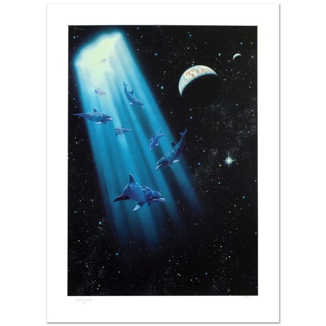 William Schimmel, "Conception" Limited Edition Giclee, Numbered and Hand Signed with Certificate of: Conception is a limited edition giclee on paper by William Schimmel, numbered and hand signed by the artist! Includes Certificate of Authenticity! Measures approx. 26" x 35.5" (with border), 21" x 30"