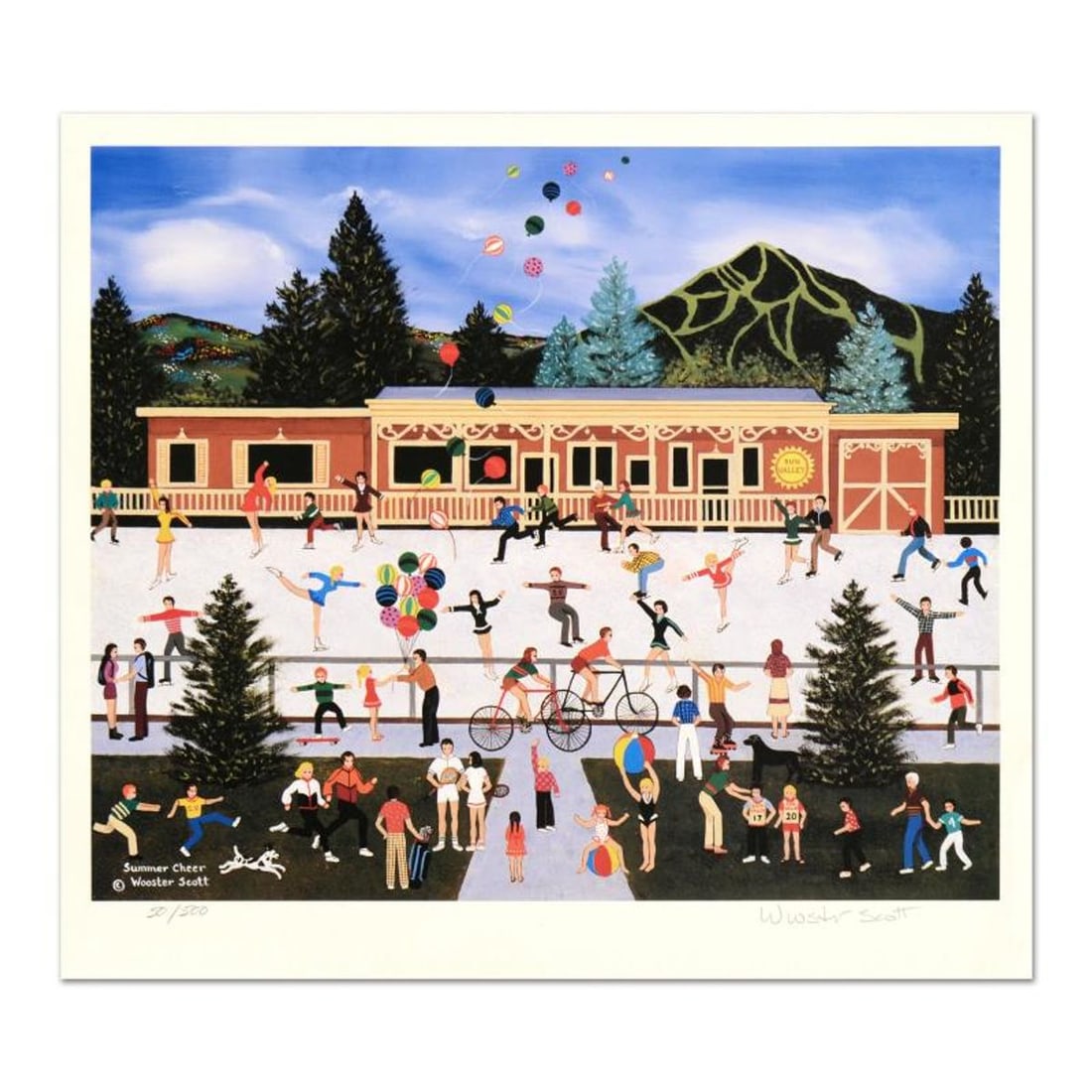 Jane Wooster Scott, "Summer Cheer" Hand Signed Limited Edition Lithograph with Letter of (1 of 1)