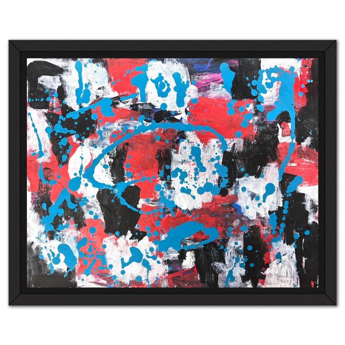 Jenik Cook, Framed Hand Signed Original Painting with Letter of Authenticity.: This is an original acrylic painting on paper by Jenik Cook. Hand signed by the artist, it includes Letter of Authenticity. This piece comes from the artist's personal collection. Measures approximate