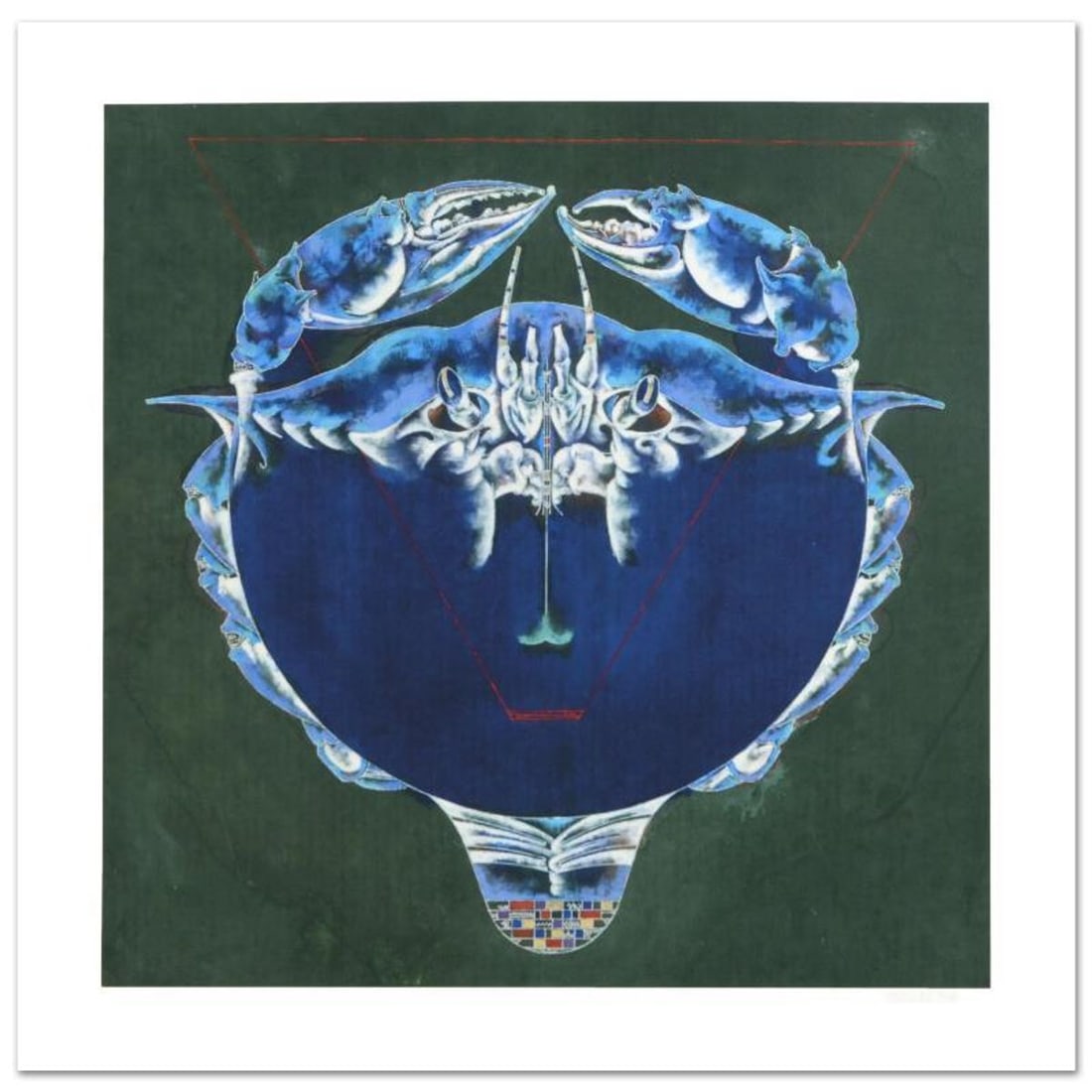Lu Hong, "Cancer" Limited Edition Giclee, Numbered and Hand Signed with COA.: The zodiac is a phenomenological study, formed by coordination between 12 specific constellations in space and birth of one specific human being in time, contrasting 12 signs that guide the