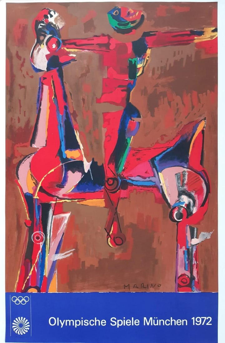 Marino Marini- Offset Lithograph: Artist: Marino Marini. Medium: Offset Lithograph. Size: 25" x 60". Additional: Year: 1972. Reference#: 25012.