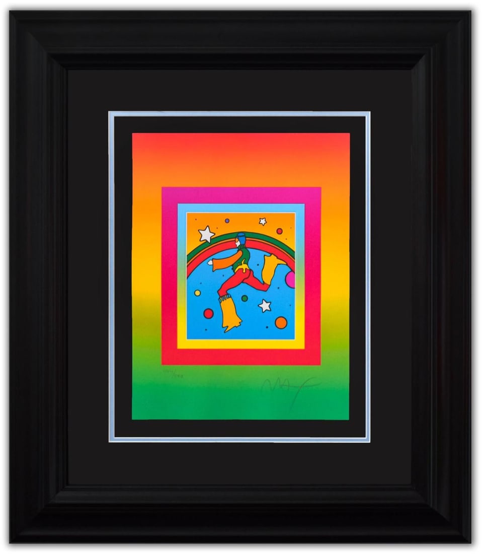 Peter Max- Original Lithograph "Cosmic Jumper on Blends" (1 of 4)