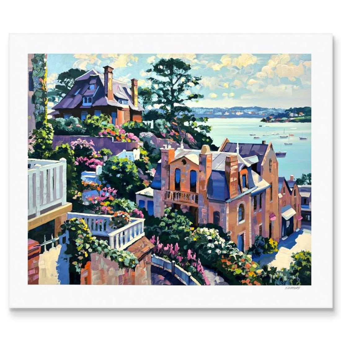 Howard Behrens (1933-2014), "Dinard" Limited Edition Serigraph, Numbered and Hand Signed with (1 of 2)