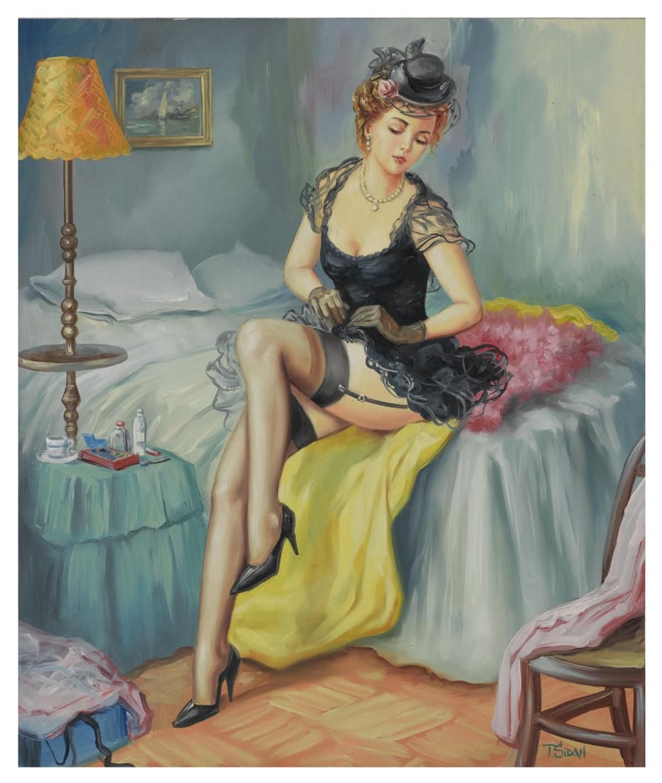 Taras Sidan- Original Giclee on Canvas "Nathalie": Artist: Taras Sidan. Medium: Original Giclee on Canvas. Title: Nathalie. Size: 24" x 20". Signature: Hand Signed by the Artist. Certificate of Authenticity: From the publisher. Reference#: 21098.