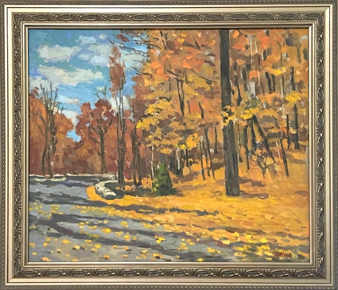 Boris Tyomkin- Oil on canvas "LA River": Artist: Boris Tyomkin. Medium: Oil on canvas. Title: LA River. Size: 16" x 20". Signature: Hand Signed. Reference#: 25053.