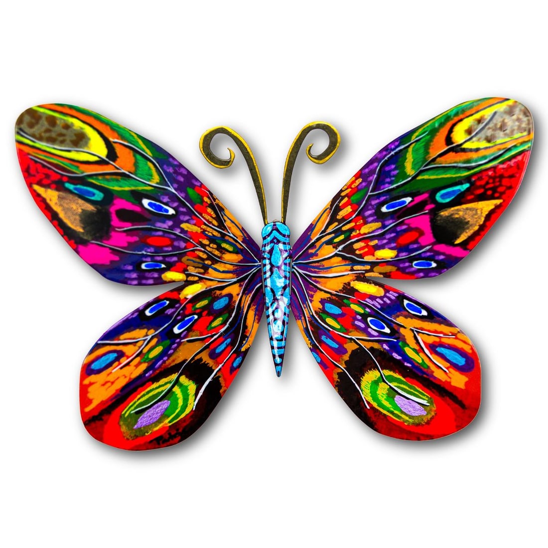 Patricia Govezensky- Original Painting on Cutout Steel "Butterfly": Artist: Patricia Govezensky. Medium: Original Painting on Cutout Steel. Title: Butterfly. Size: 8" x 12". Signature: Hand Signed by the artist. Certificate of Authenticity: Is included. Reference#: