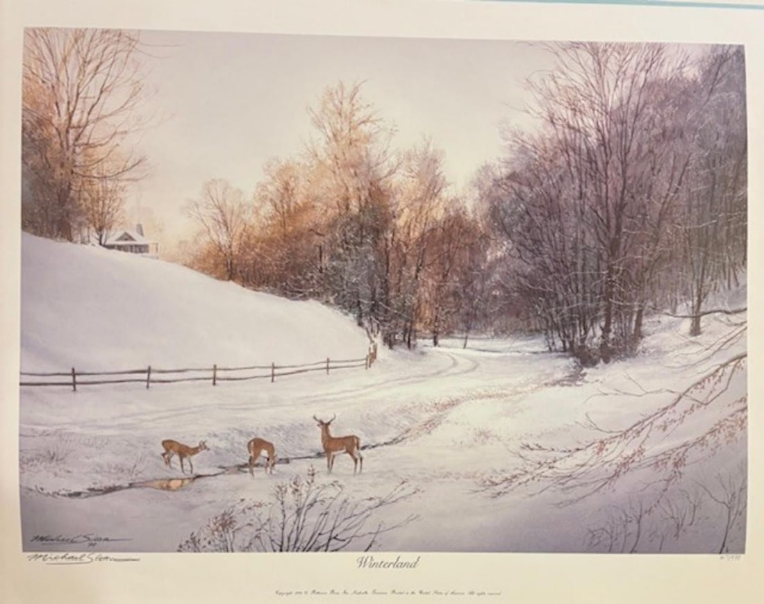 Michael Sloan- Limited edition lithograph on paper: Artist: Michael Sloan. Medium: Limited edition lithograph on paper. Size: 24" x 30". Signature: Hand Signed and numbered. Reference#: 25219.