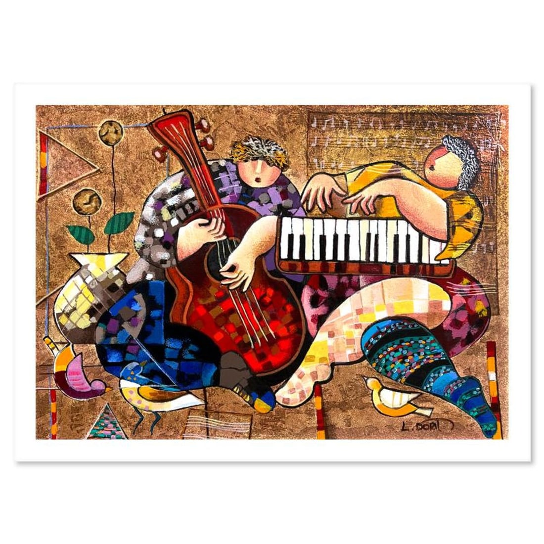 Dorit Levi, "Folklore" Limited Edition Serigraph, Hand Signed and Numbered with Letter of (1 of 2)