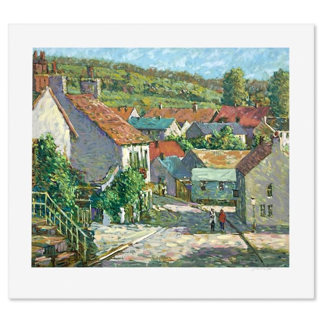Christian Title (1932-2020), "Quiet Village" Limited Edition Printer's Proof Serigraph, Numbered and: Quiet Village is a limited edition printer's proof serigraph on paper by Christian Title (1932-2020), numbered and hand signed by the artist. Includes Letter of Authenticity. Measures approx. 29.5" x 