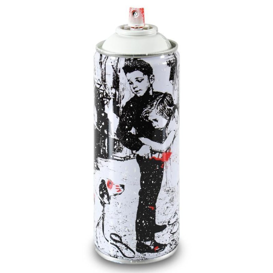 Mr. Brainwash- Mixed Media "Pup Art": Artist: Mr. Brainwash. Medium: Mixed Media. Title: Pup Art. Size: 7.5" x 2.5".