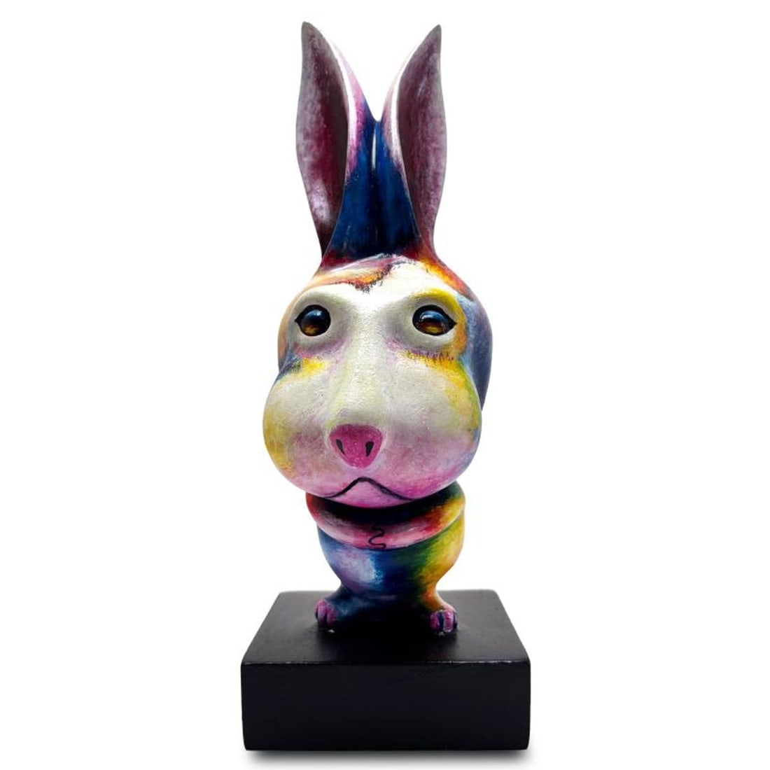 Wang, "Long Ears" Limited Edition Resin Sculpture, Numbered 12/99 and Hand Signed with Letter of (1 of 3)