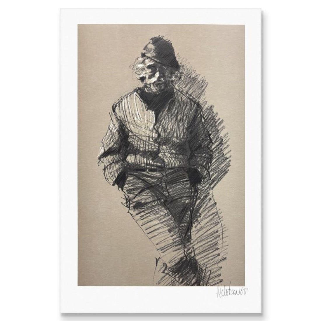 Aldo Luongo, "The Hawk" Limited Edition Serigraph, Numbered and Hand Signed with Certificate of (1 of 2)