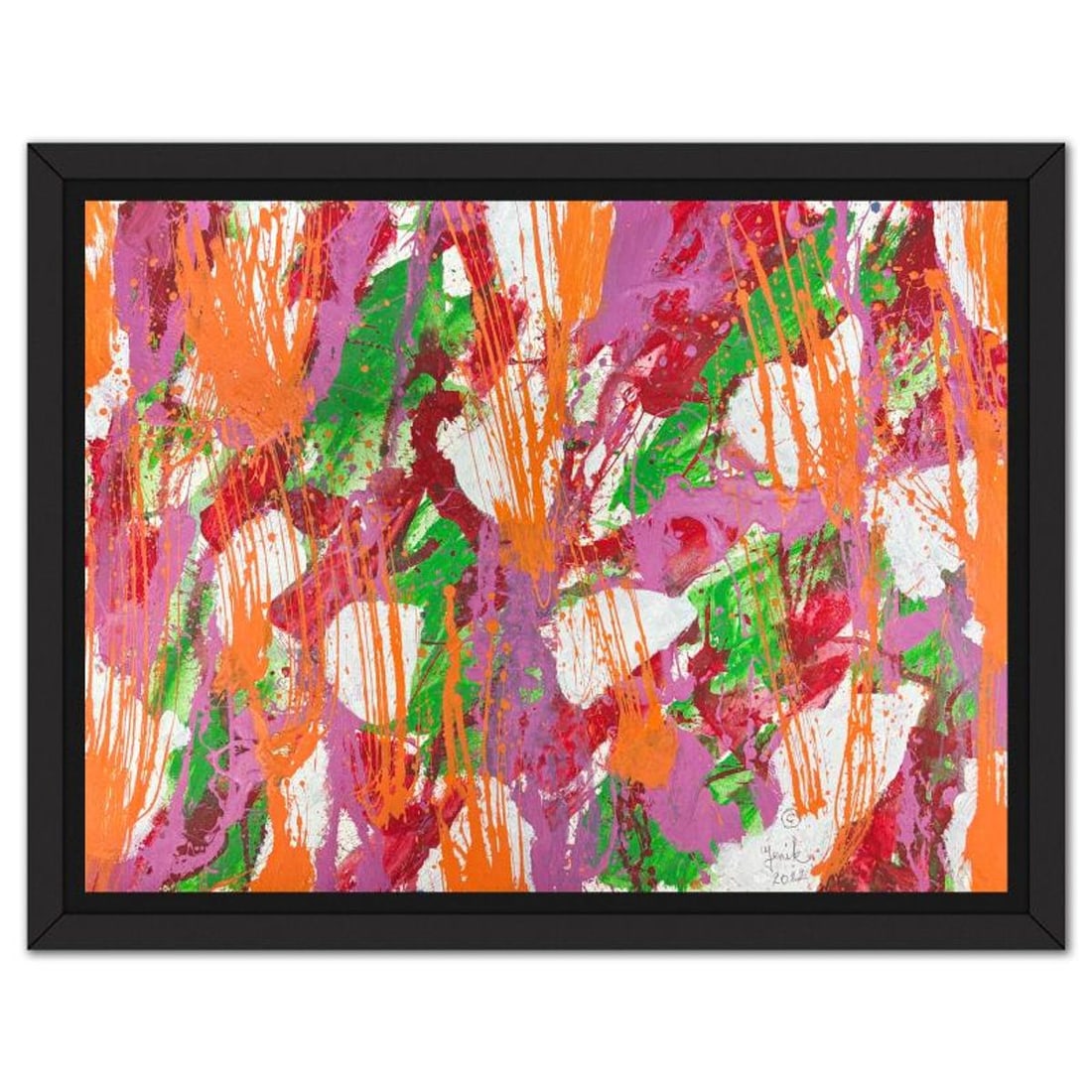 Jenik Cook, Framed Hand Signed Original Painting with Letter of Authenticity.: This is an original acrylic painting on paper by Jenik Cook. Hand signed by the artist, it includes Letter of Authenticity. This piece comes from the artist's personal collection. Measures