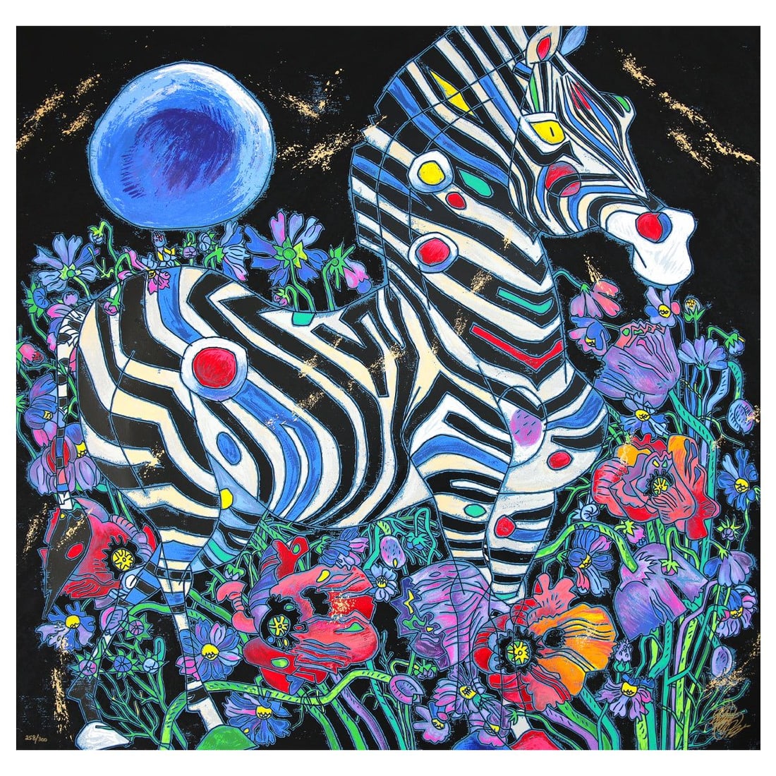 Jian Tie Feng- Serigraph "A Spring Rhyme": Artist: Jian Tie Feng. Medium: Serigraph. Title: A Spring Rhyme. Size: 36" x 36". Signature: Hand Signed and Numbered. Reference#: 80550.