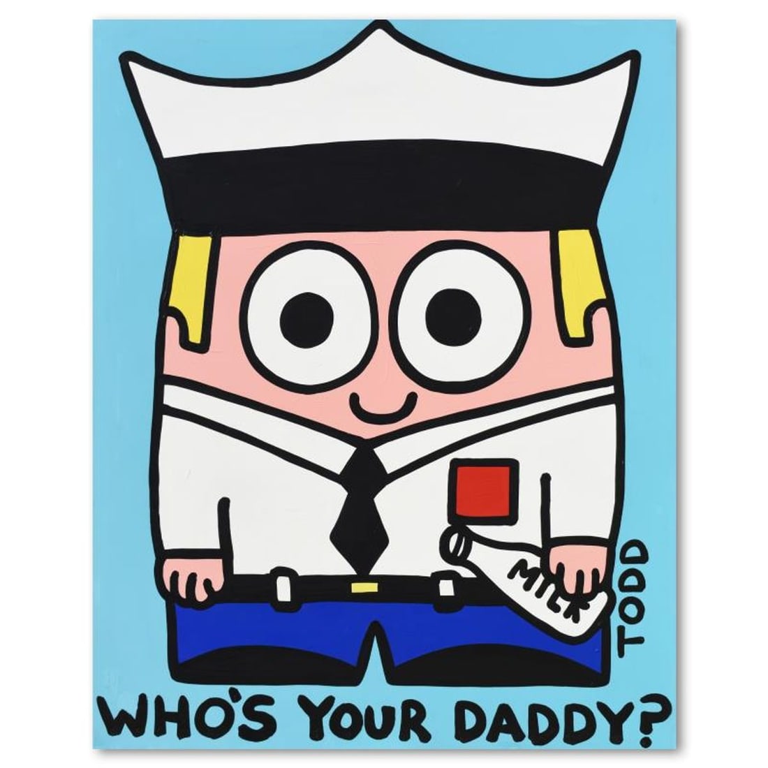 Todd Goldman, "Who's Your Daddy?" Original Acrylic Painting on Gallery Wrapped Canvas (48" x 60"), (1 of 2)